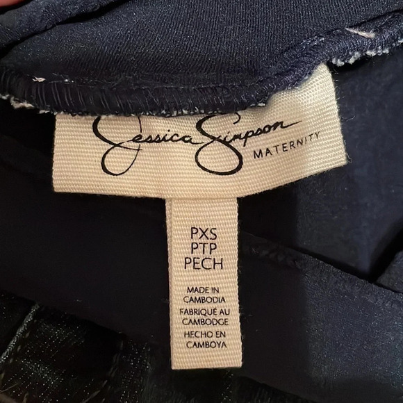 Maternity Jeans Jessica Simpson Petite Extra Small Skinny Jeans NWT Full Panel - Picture 9 of 10